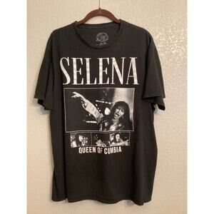 Vintage Selena Quintanilla Queen of Cumbia y Los Dinos Black graphic t-shirt XL